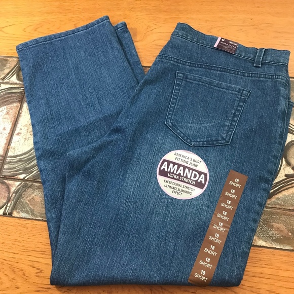 Gloria Vanderbilt Denim - Gloria Vanderbilt Amanda High Rise Jeans: 1312